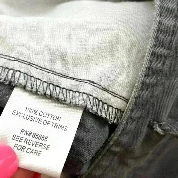 Gander Mountain Guide Series Gray Flat Front 100% Cotton Hiking Shorts Size 8 - Picture 10 of 11